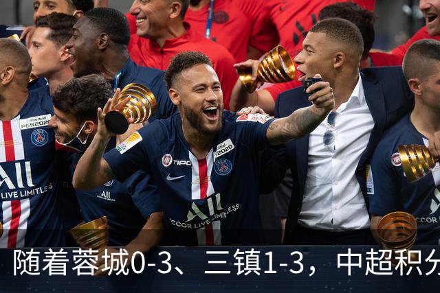 随着蓉城0-3、三镇1-3，中超积分榜：蓉城大连争冠，三镇基本降级